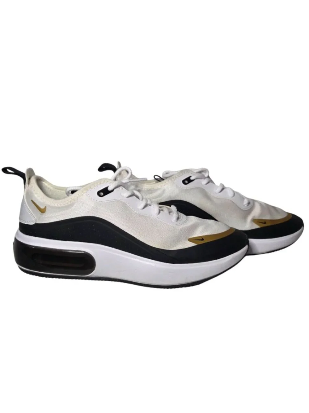 Nike Air Max Dia Womens Athletic Shoes Size 9 Ivory and Black Summit Lifted with